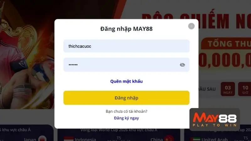 đăng nhập May88