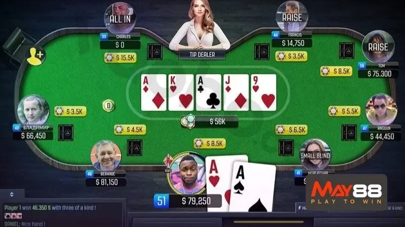 Thứ tự các tay bài trong luật Poker